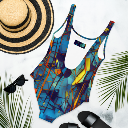 One-Piece Swimsuit - Abstract Eddy