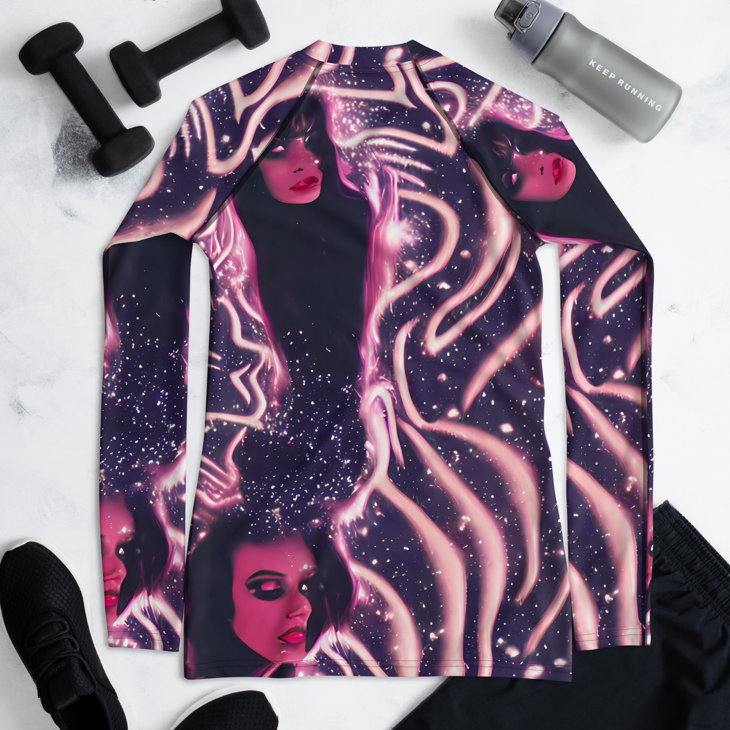 Women's Rash Guard - Stardust Siren