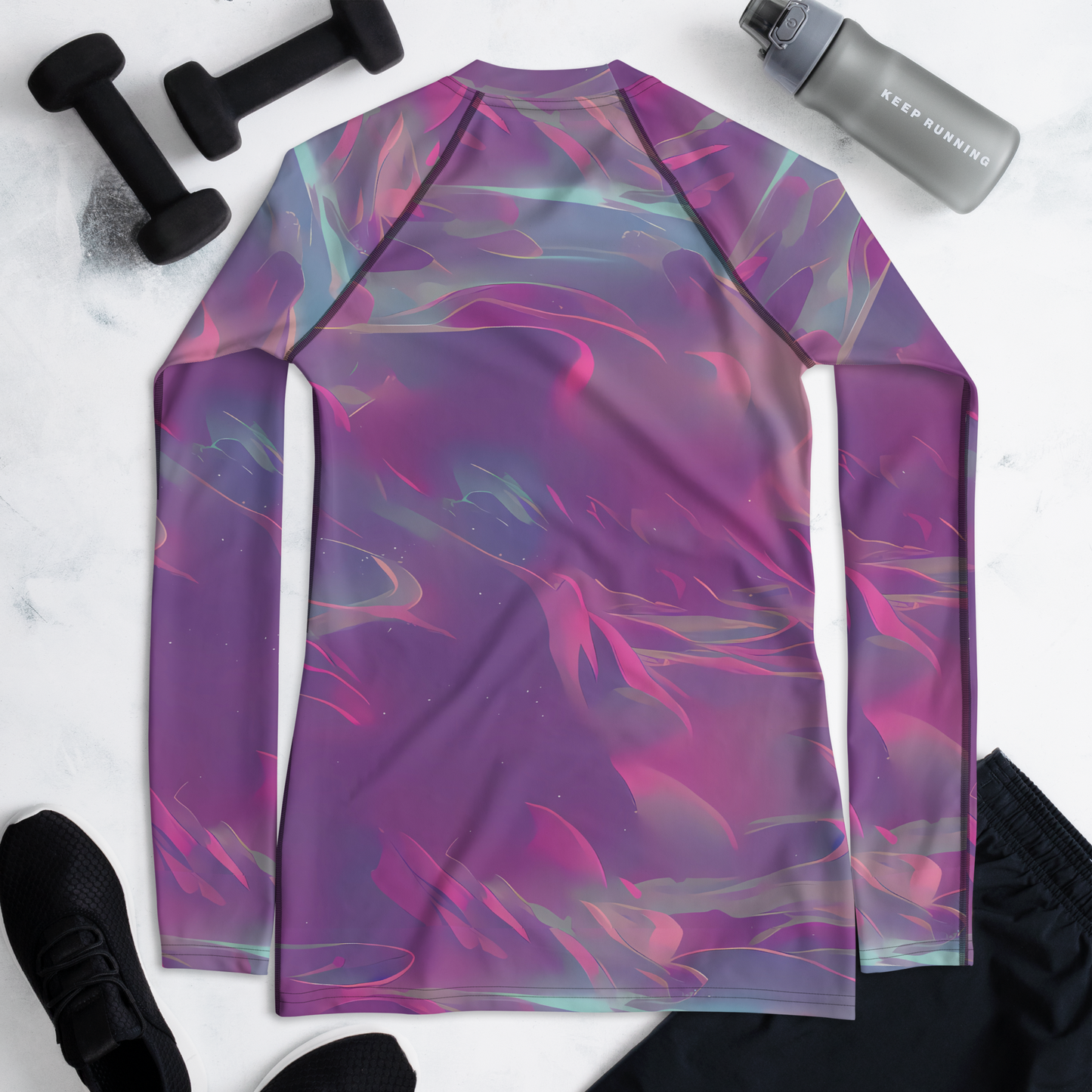 Women's Rash Guard - Dreamscape Swirl