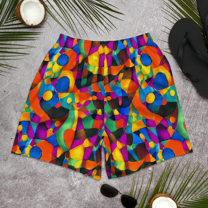 Men's Athletic Shorts - Galactic Jigsaw