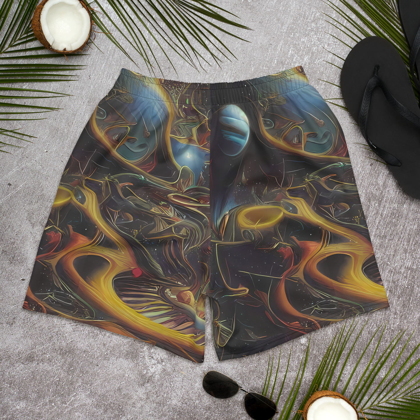 Men's Athletic Shorts - Galactic Swirl