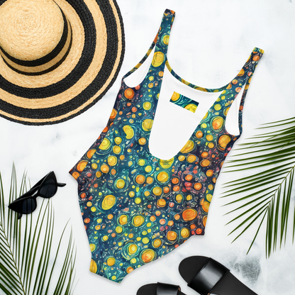 One-Piece Swimsuit - Starry Orbits