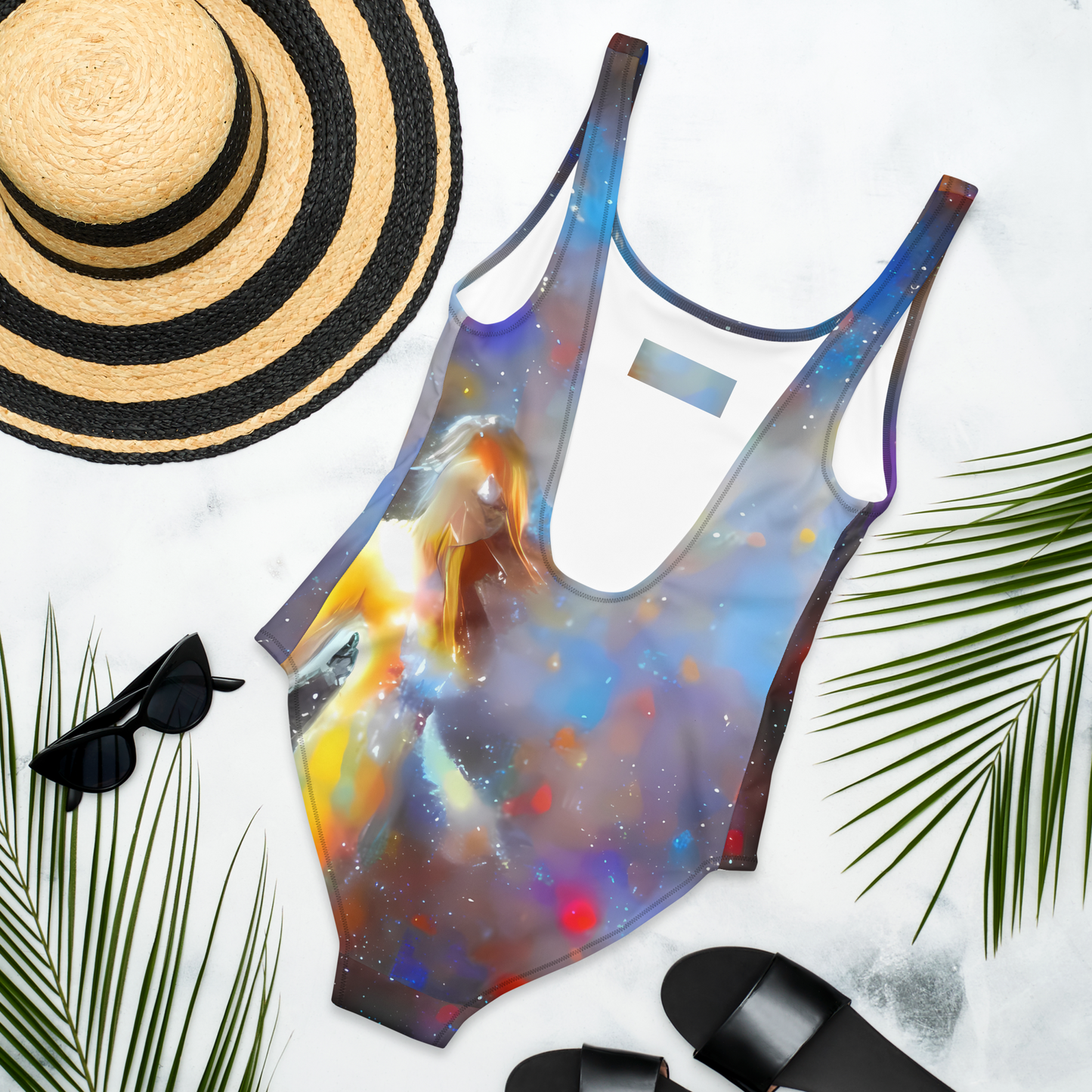 One-Piece Swimsuit - Impressionist Drift