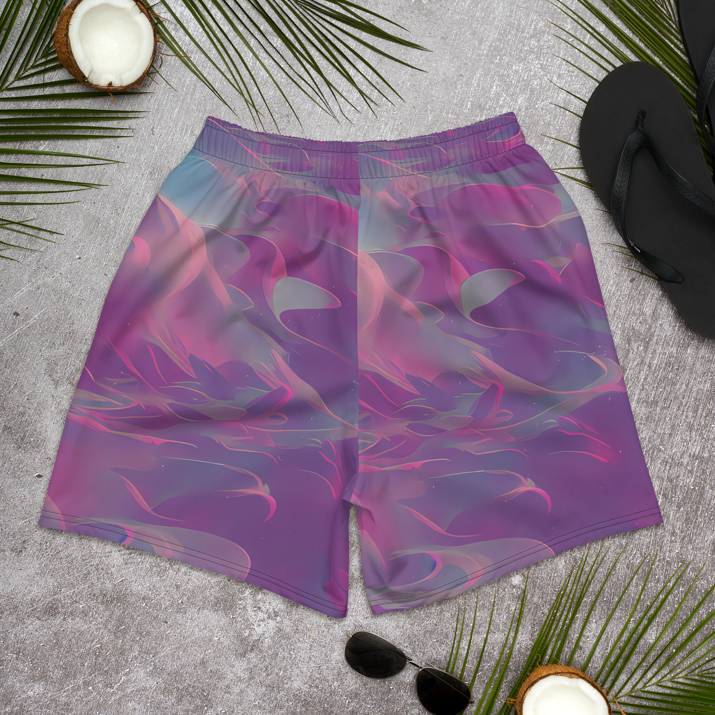 Men's Athletic Shorts - Dreamscape Swirl
