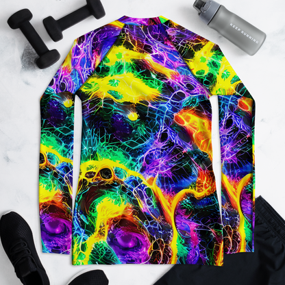 Women's Rash Guard - Vivid Veil