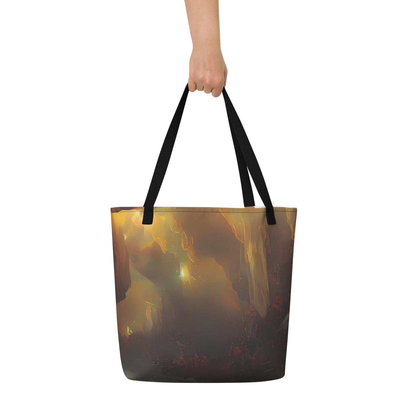 Large Tote Bag w/ Pocket - Solar Torrent