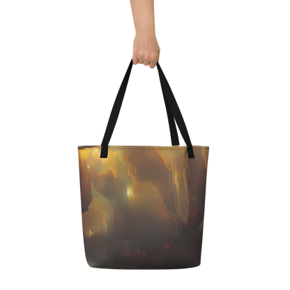 Large Tote Bag w/ Pocket - Solar Torrent