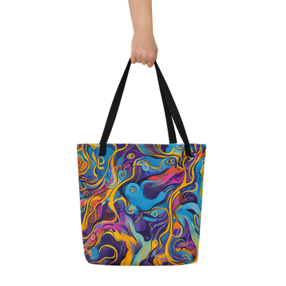 Large Tote Bag w/ Pocket - Cecily's Whorl