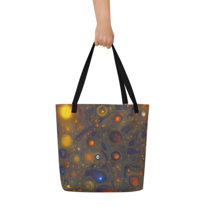 Large Tote Bag w/ Pocket - Chromal Flux