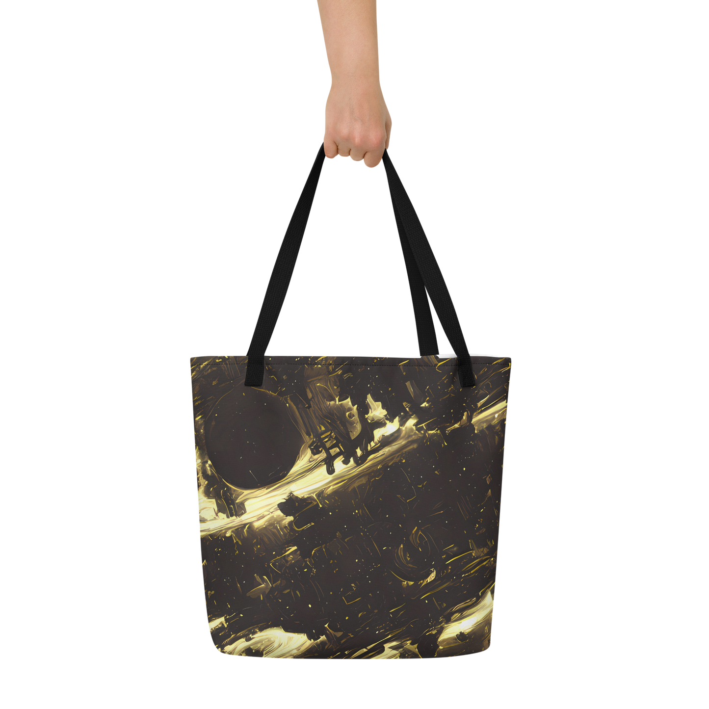 Large Tote Bag w/ Pocket - Oceanic Echo