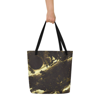 Large Tote Bag w/ Pocket - Oceanic Echo