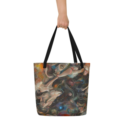 Large Tote Bag w/ Pocket - Copper Swirl