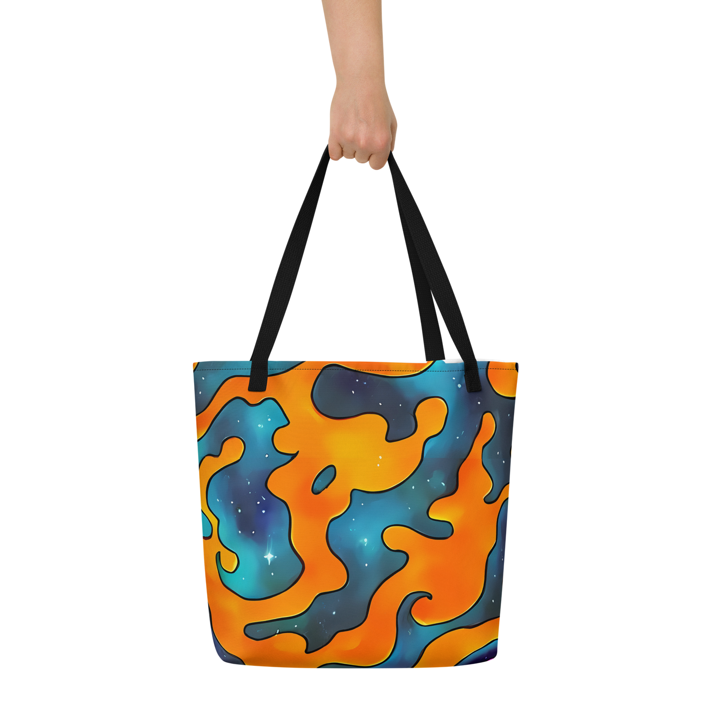 Large Tote Bag w/ Pocket - Criswell Cosmos