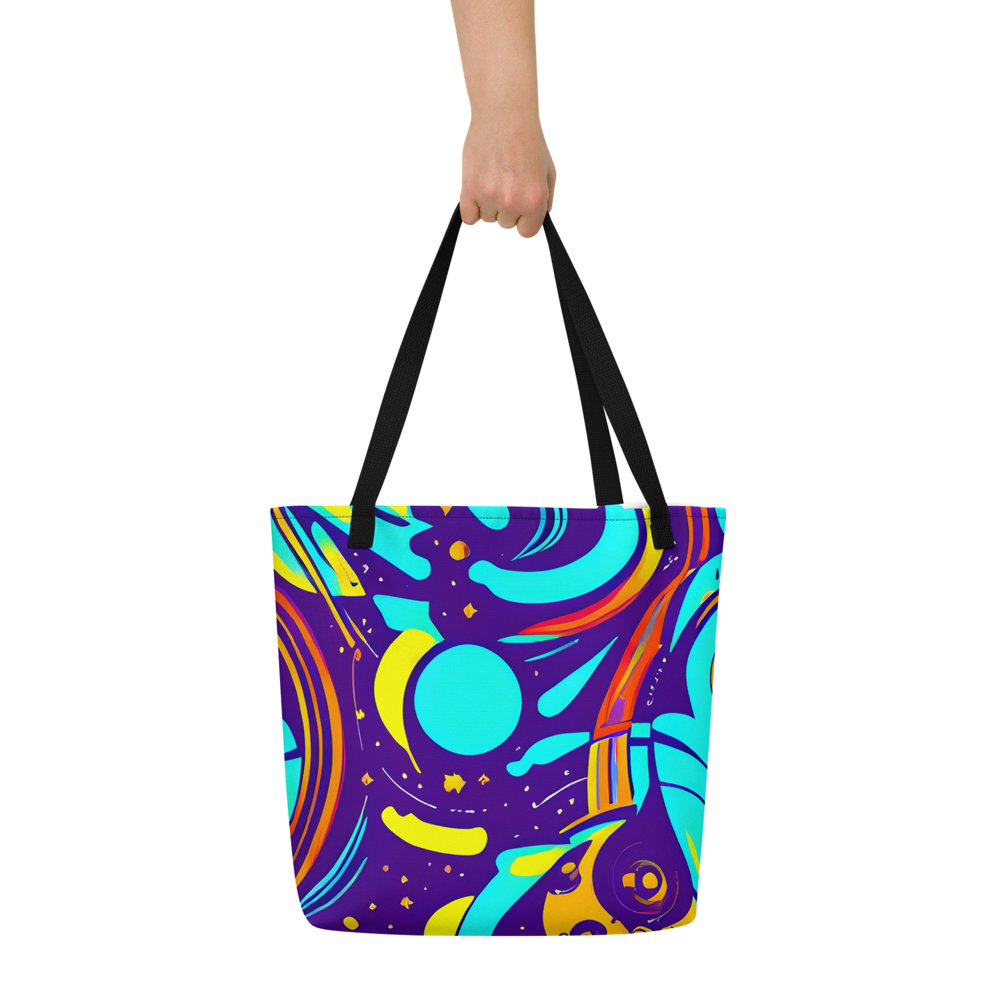 Large Tote Bag w/ Pocket - Blasted Bazaar