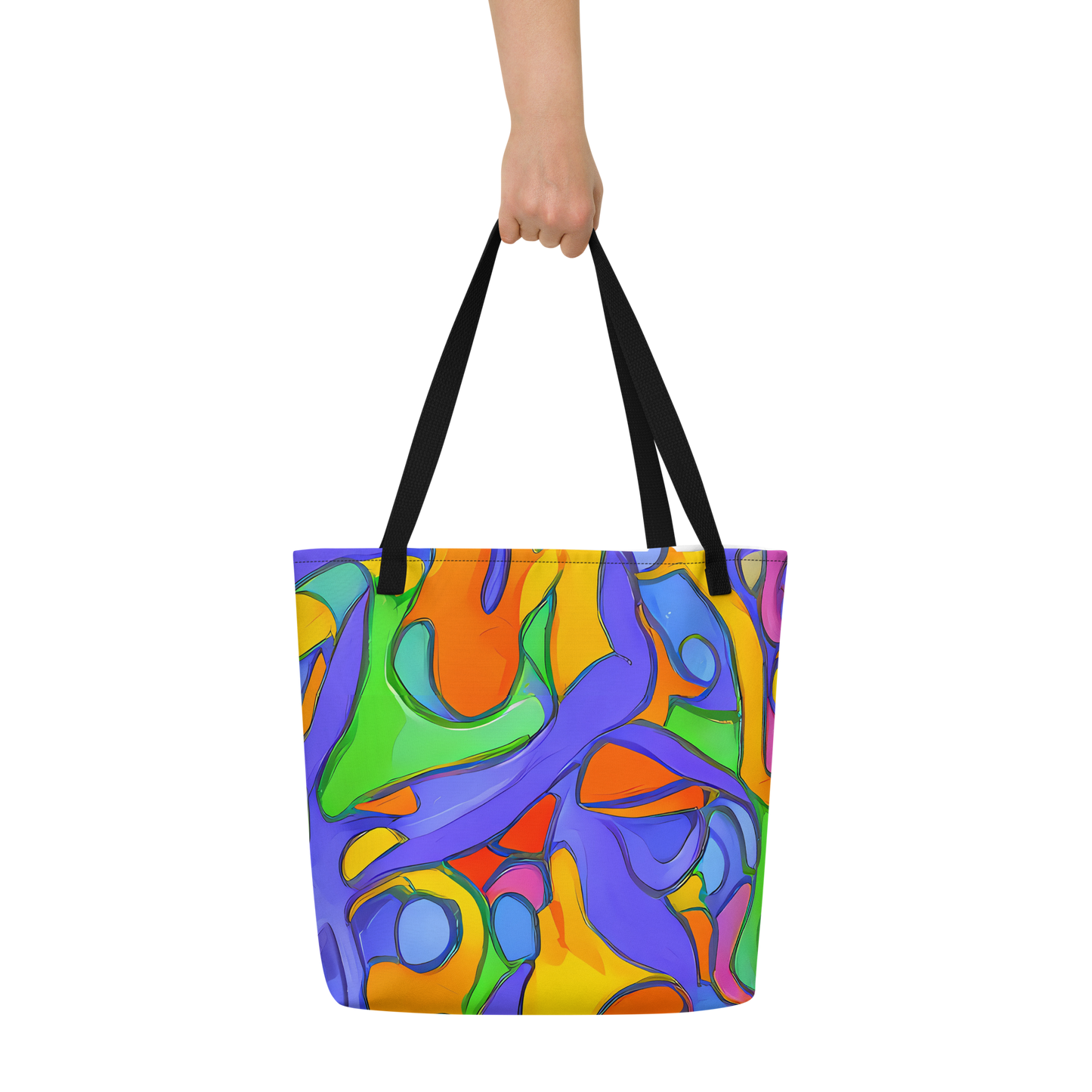 Large Tote Bag w/ Pocket - Joffe Swirl