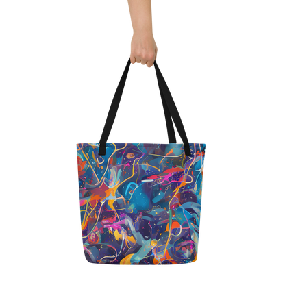 Large Tote Bag w/ Pocket - Brown's Chaos