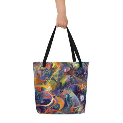 Large Tote Bag w/ Pocket - Spectral Swathe