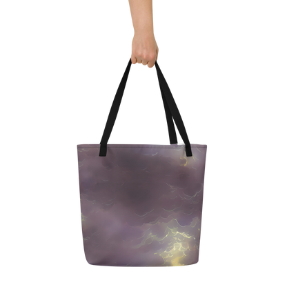 Large Tote Bag w/ Pocket - Stormy Muse