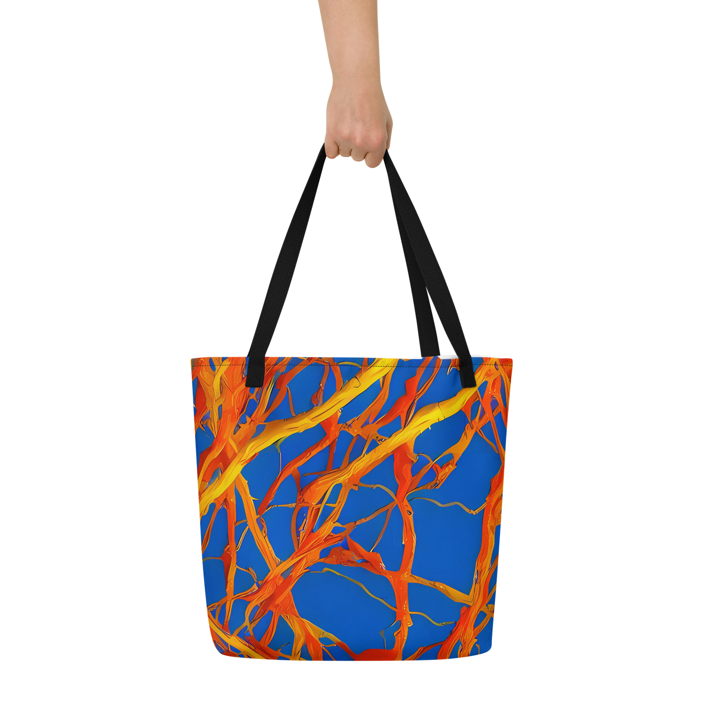 Large Tote Bag w/ Pocket - Vivid Plexus