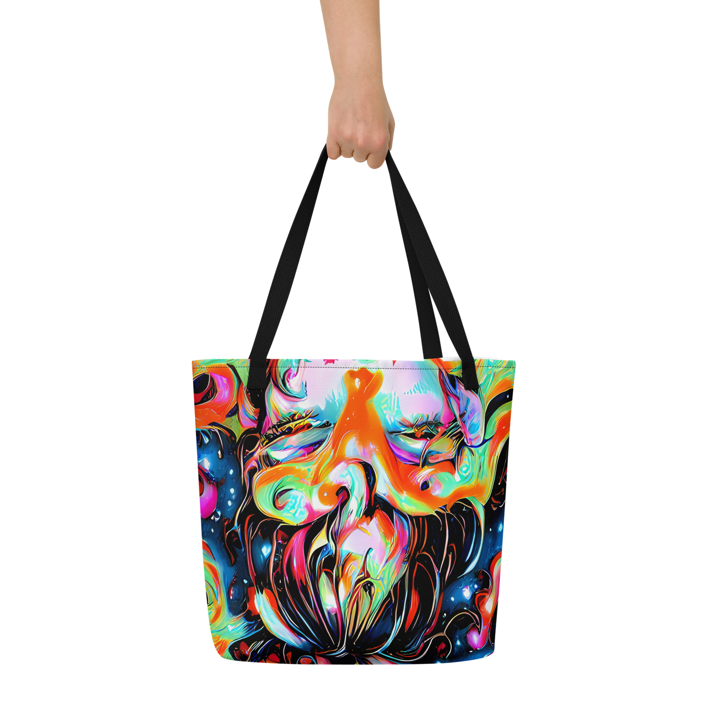 Large Tote Bag w/ Pocket - Viveros Vortex