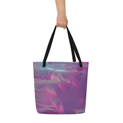 Large Tote Bag w/ Pocket - Dreamscape Swirl