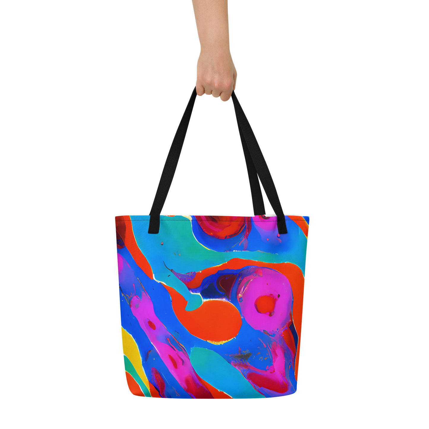 Large Tote Bag w/ Pocket - Irvin Rhapsody