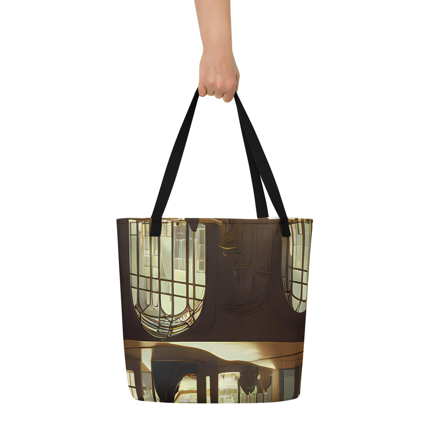 Large Tote Bag w/ Pocket - Dutch Perspective