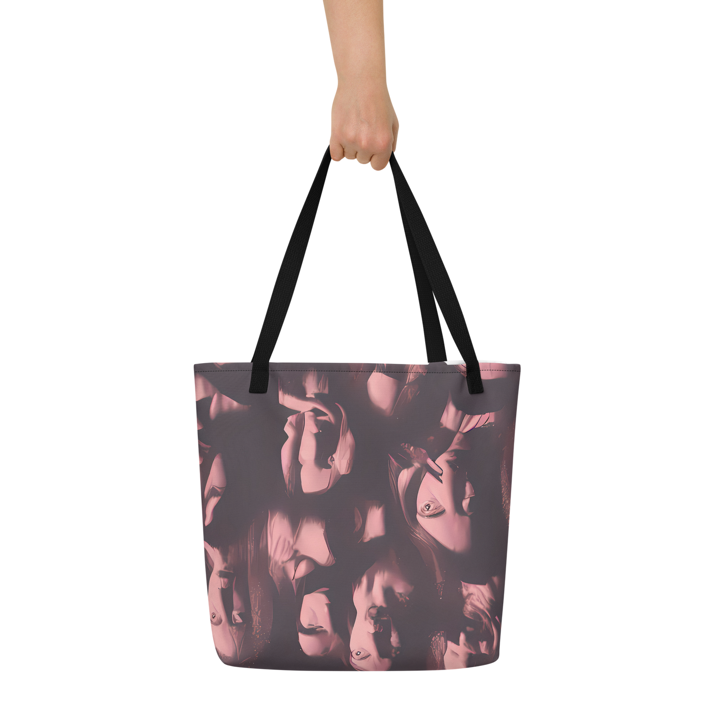 Large Tote Bag w/ Pocket - Portrait Whispers