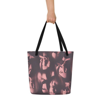 Large Tote Bag w/ Pocket - Portrait Whispers