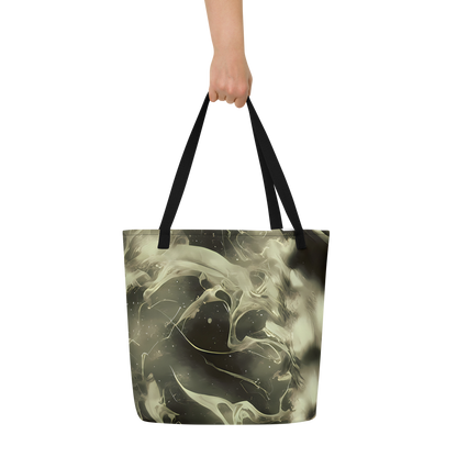 Large Tote Bag w/ Pocket - Biomech Whirl