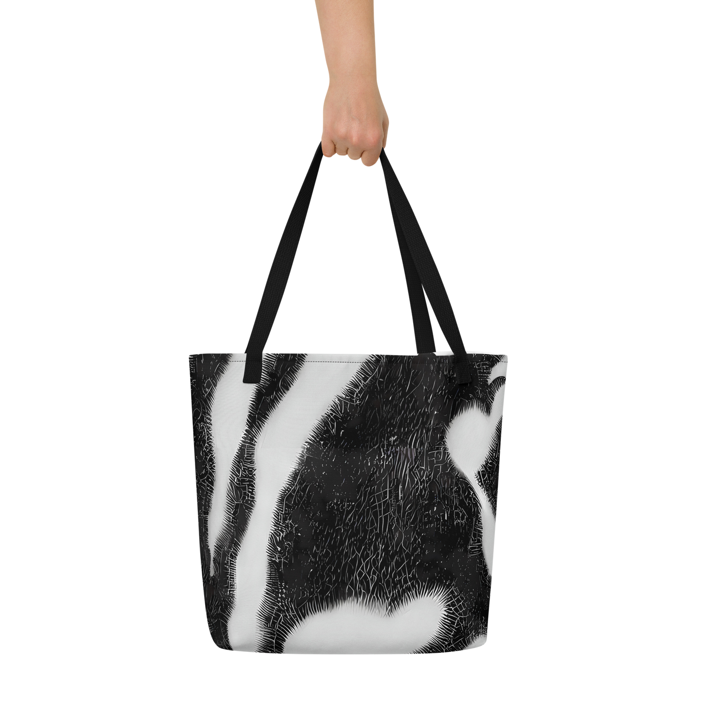 Large Tote Bag w/ Pocket - Ray's Illusion