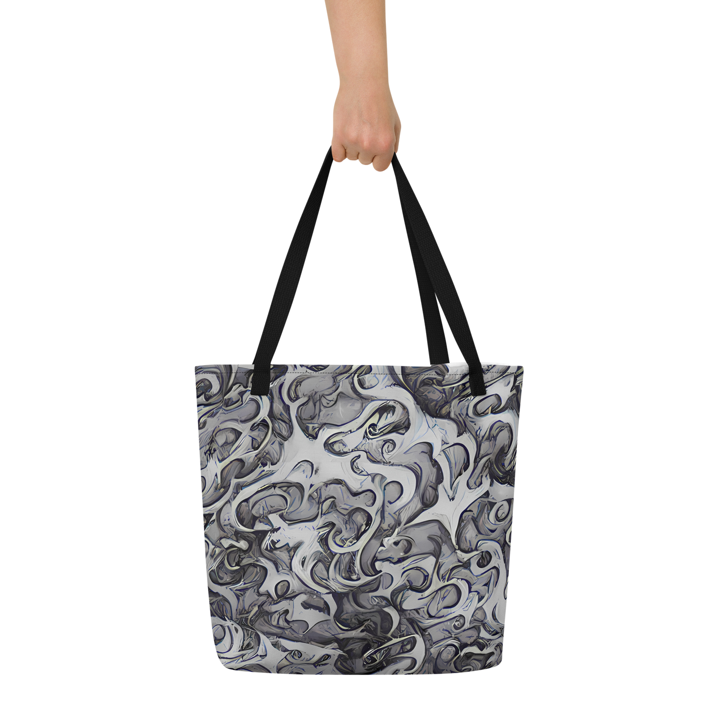 Large Tote Bag w/ Pocket - Mashburn Swirls