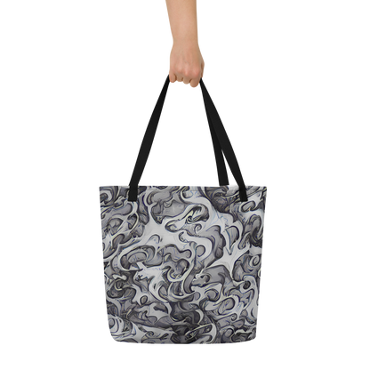 Large Tote Bag w/ Pocket - Mashburn Swirls