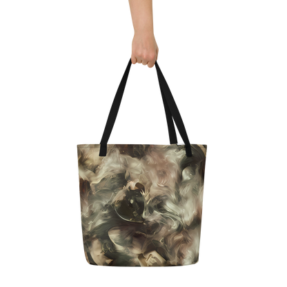 Large Tote Bag w/ Pocket - Ceramic Swirl