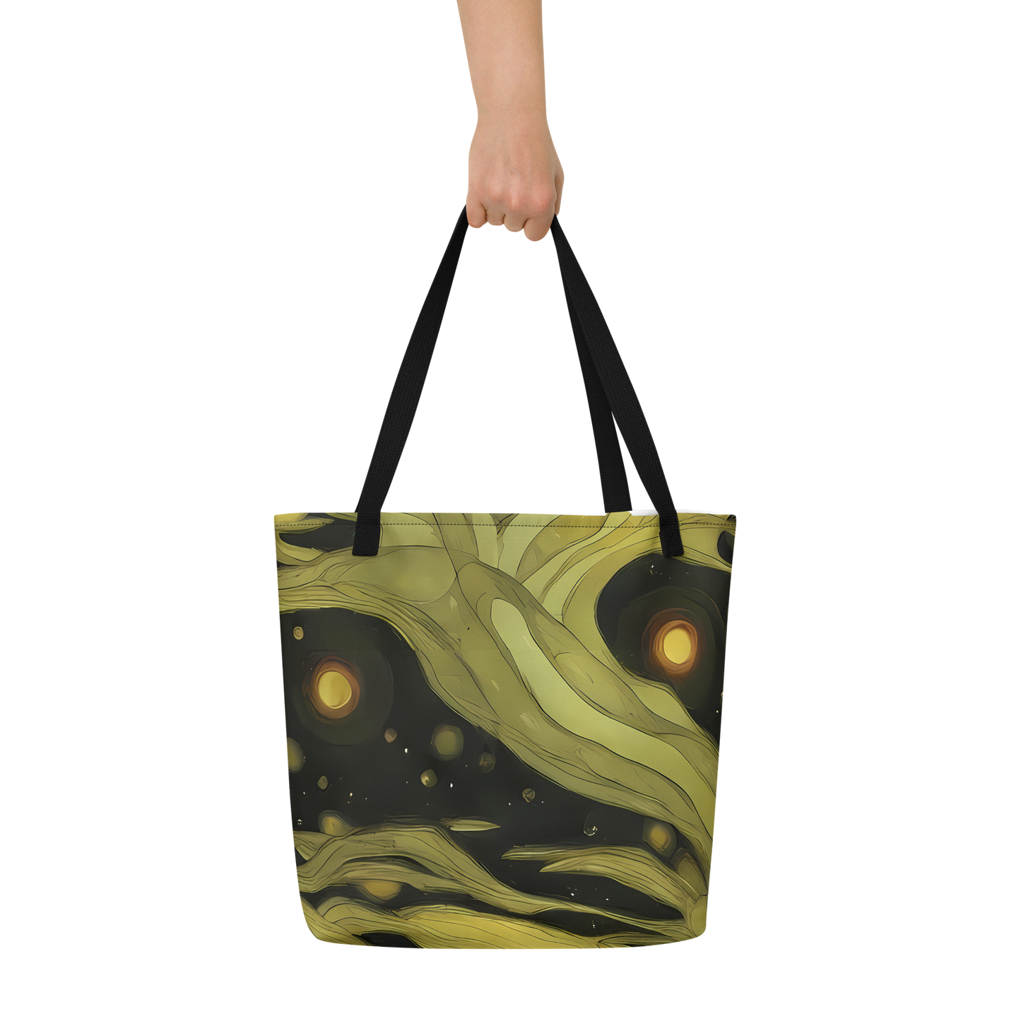 Large Tote Bag w/ Pocket - Whispered Breeze