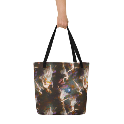 Large Tote Bag w/ Pocket - Winterhalter Whimsy