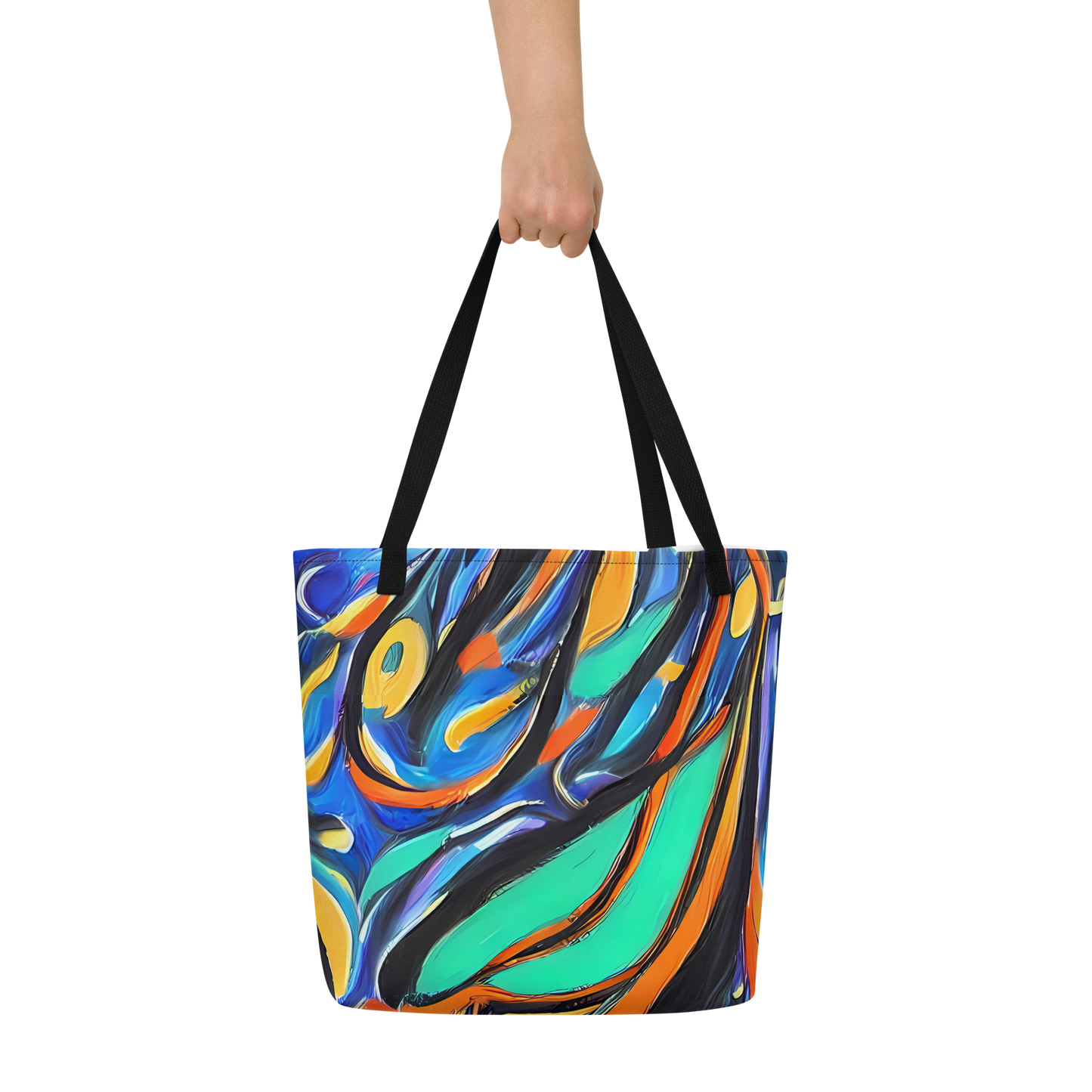 Large Tote Bag w/ Pocket - Carr's Whirl