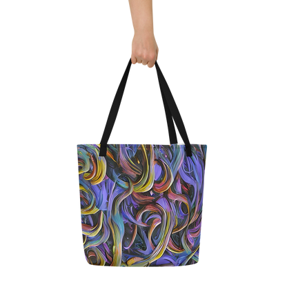 Large Tote Bag w/ Pocket - Tanning Twirl