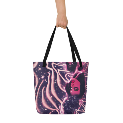 Large Tote Bag w/ Pocket - Stardust Siren