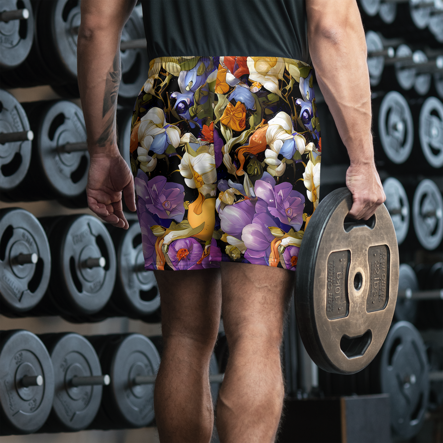 Men's Athletic Shorts - Blooming Cosmos