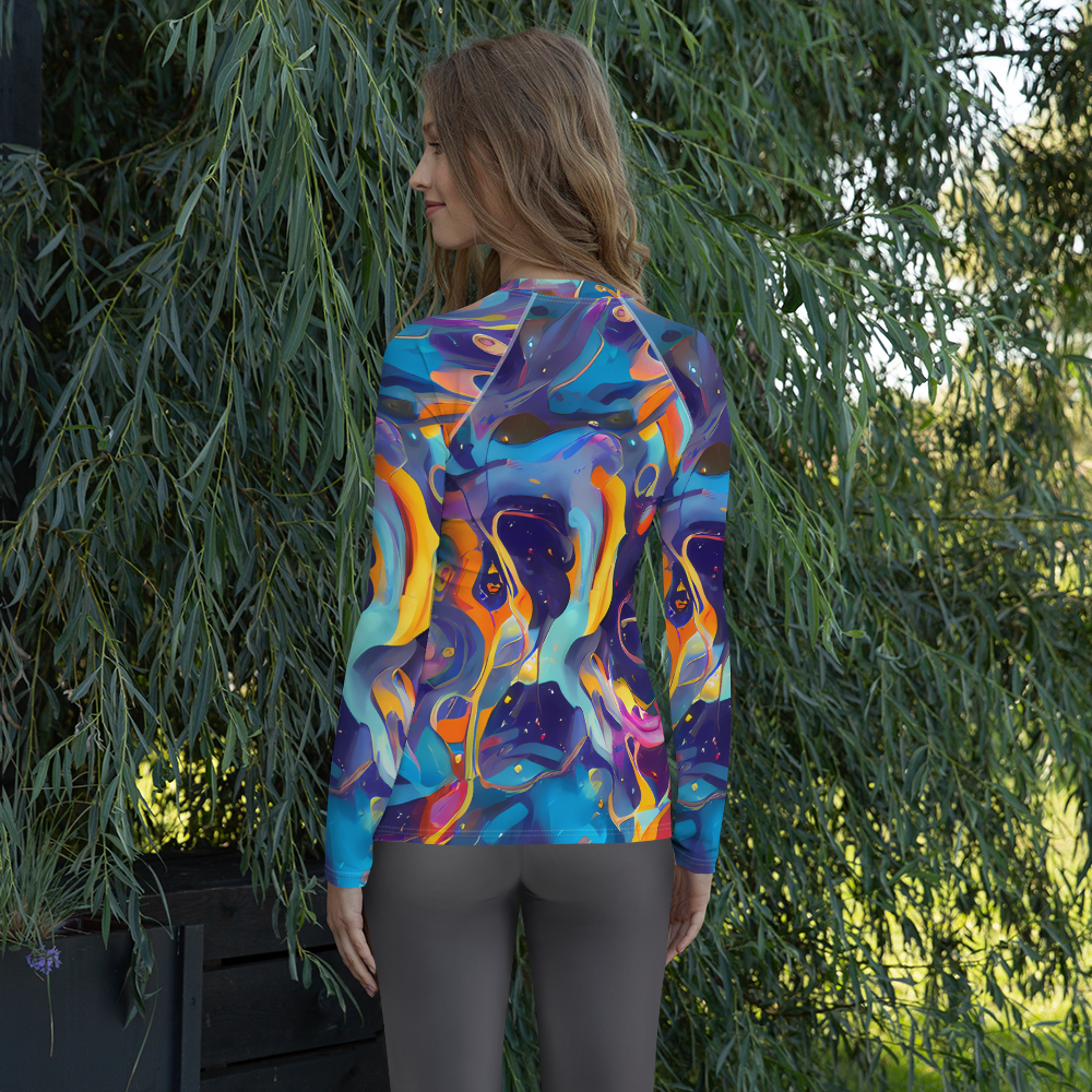 Women's Rash Guard - Whimsical Fusion