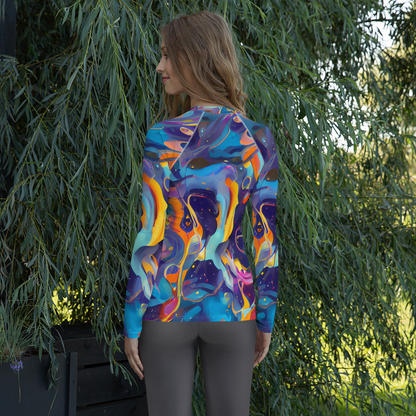 Women's Rash Guard - Whimsical Fusion