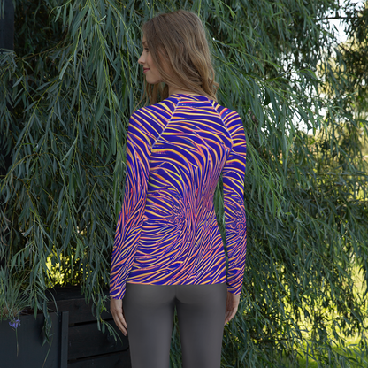 Women's Rash Guard - Vortex Strands