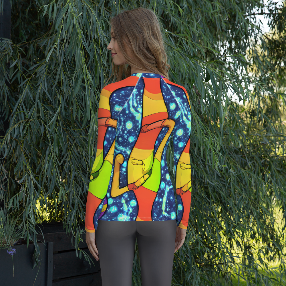 Women's Rash Guard - Cosmic Siblings