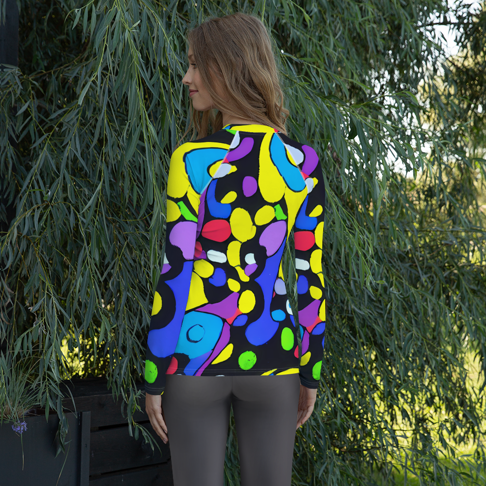 Women's Rash Guard - Miró's Mosaic