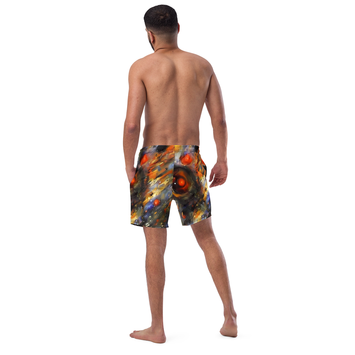 Swim Trunks - Brushstroke Blaze