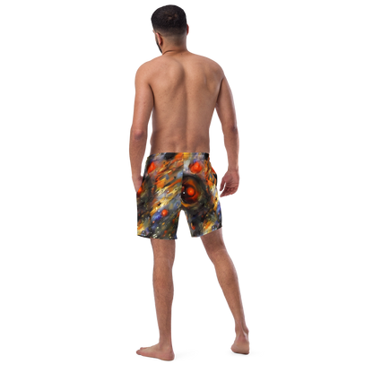 Swim Trunks - Brushstroke Blaze