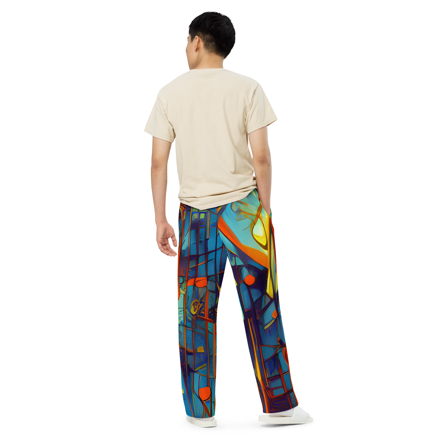 Wide-Leg Pants - Abstract Eddy