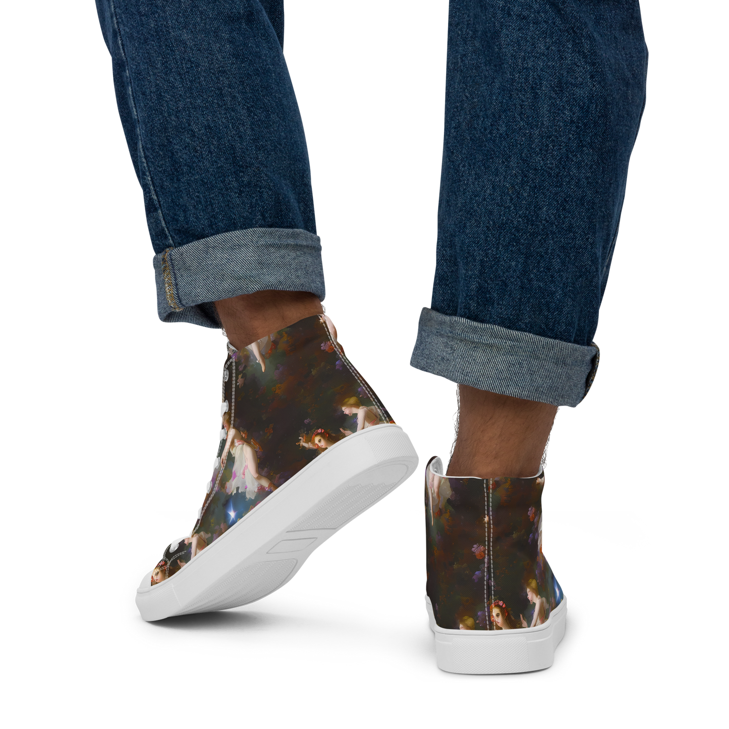 Men's High Top Canvas Shoes - Winterhalter Whimsy