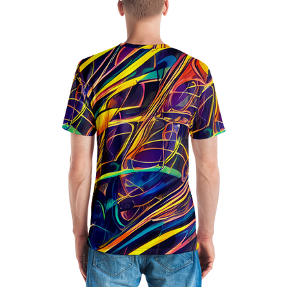 Men's Crew Neck T-Shirt - Vector Rhapsody